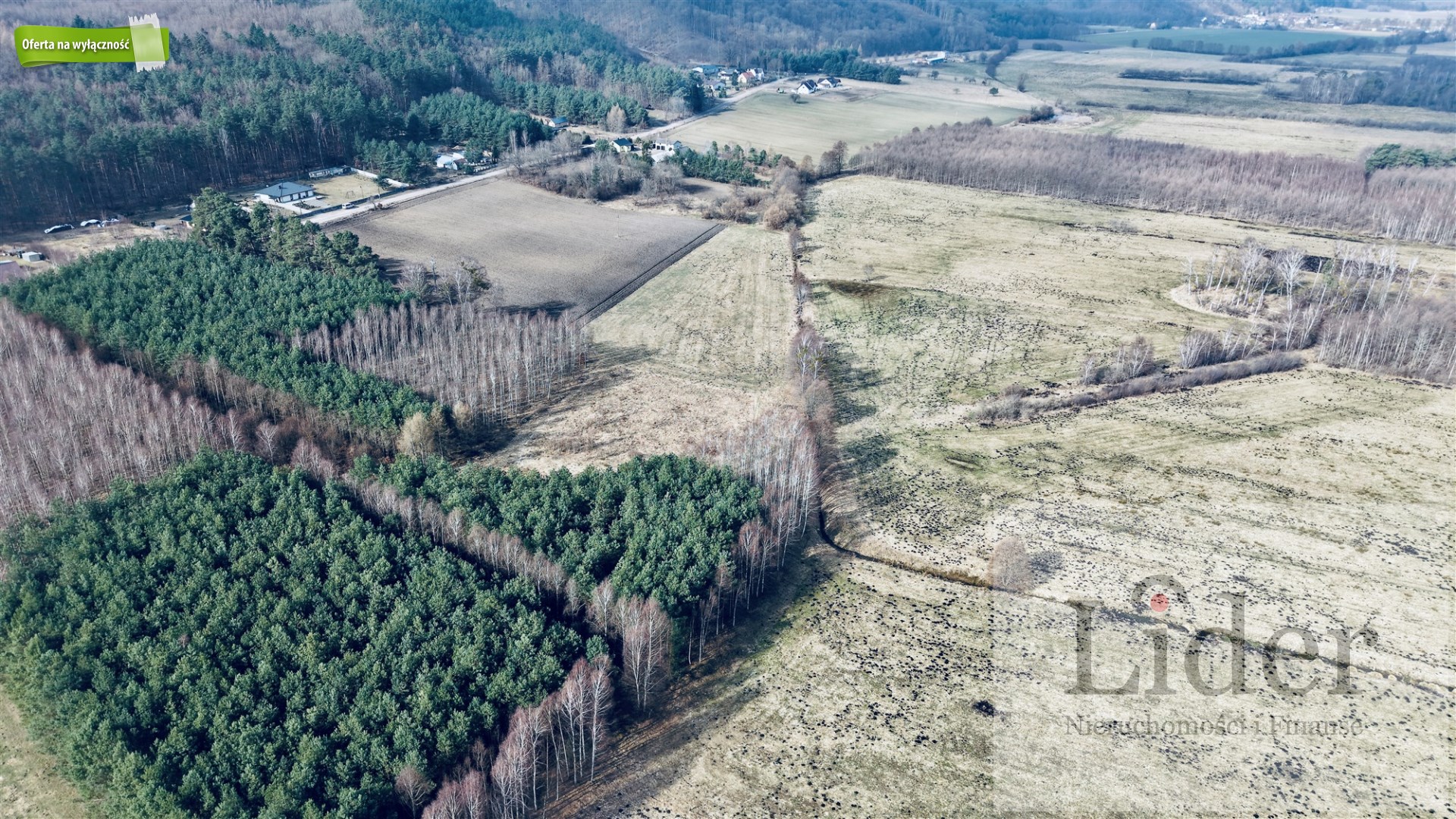 Działka przy lesie z warunkami zabudowy