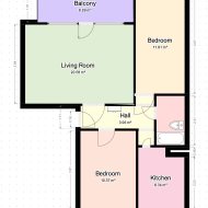 Lębork, ul. Emilii Plater | 3 pokoje | 60,71 m² | 