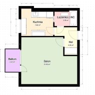 Mieszkanie na sprzedaż Lębork Monte Cassino 36,4 m