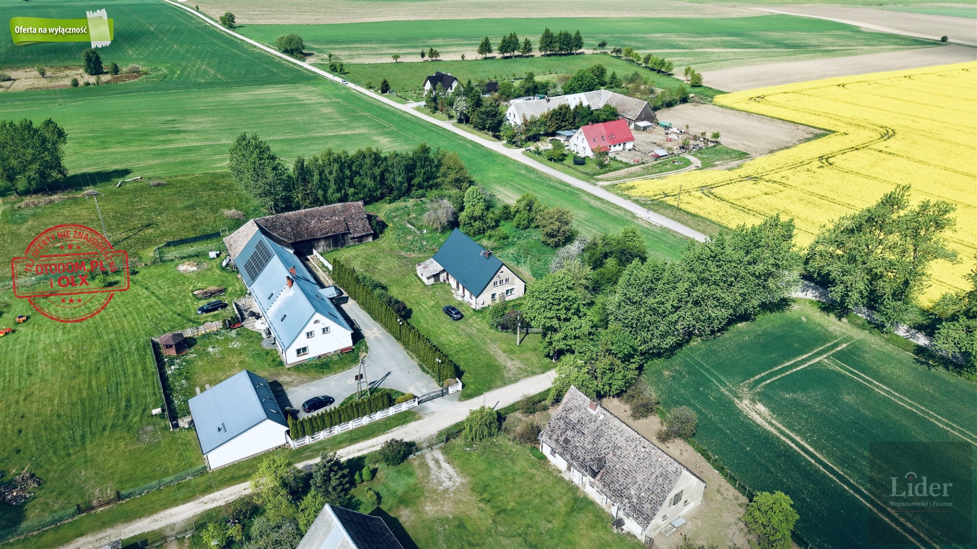 Dom z dużą działką 4586 m² – okolice Lęborka